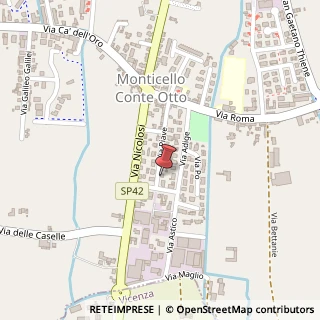 Mappa Via Piave, 45, 36010 Monticello Conte Otto, Vicenza (Veneto)