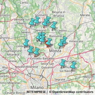 Mappa Via Ciro Menotti, 20053 Muggiò MB, Italia (6.34875)