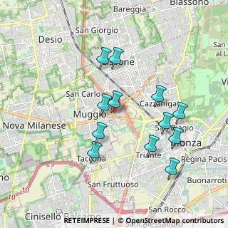 Mappa Via Ciro Menotti, 20053 Muggiò MB, Italia (1.76417)
