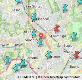 Mappa Via Ciro Menotti, 20053 Muggiò MB, Italia (2.85571)