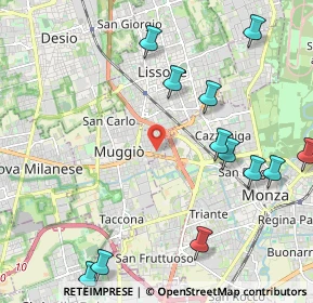 Mappa Via Ciro Menotti, 20053 Muggiò MB, Italia (2.76462)