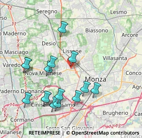 Mappa Via Ciro Menotti, 20053 Muggiò MB, Italia (4.10867)