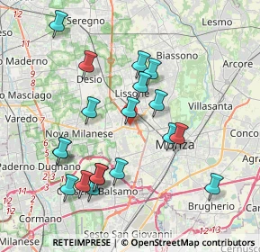 Mappa Via Ciro Menotti, 20053 Muggiò MB, Italia (3.86211)