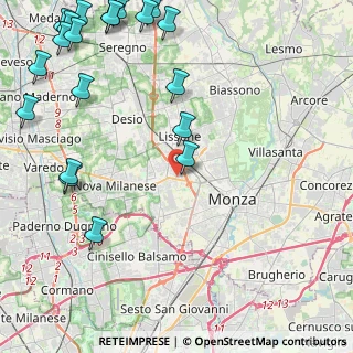 Mappa Via Ciro Menotti, 20053 Muggiò MB, Italia (6.4625)