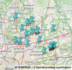 Mappa Via Monte Grappa, 20049 Concorezzo MB, Italia (6.7965)