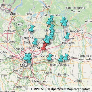 Mappa Via Ampere, 20875 Burago di Molgora MB, Italia (12.69789)