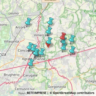 Mappa Via Ampere, 20875 Burago di Molgora MB, Italia (3.14)