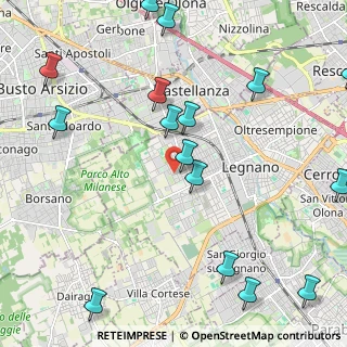 Mappa Via dei Platani, 20025 Legnano MI, Italia (2.8325)