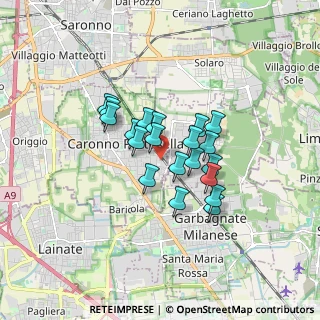 Mappa Via Oberdan, 21042 Caronno Pertusella VA, Italia (1.192)