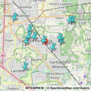 Mappa Via Oberdan, 21042 Caronno Pertusella VA, Italia (1.96417)