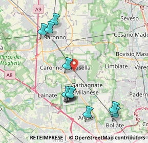 Mappa Via Oberdan, 21042 Caronno Pertusella VA, Italia (4.21)