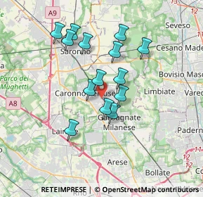 Mappa Via Oberdan, 21042 Caronno Pertusella VA, Italia (2.99143)