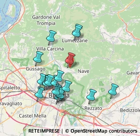 Mappa Via Papa Giovanni XXIII, 25073 Bovezzo BS, Italia (7.28632)