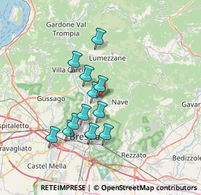 Mappa Via Papa Giovanni XXIII, 25073 Bovezzo BS, Italia (5.86417)
