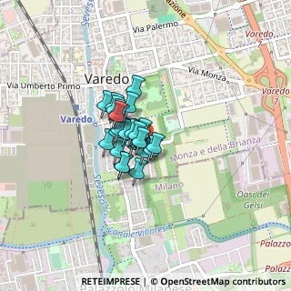 Mappa Via Vecellio, 20814 Varedo MB, Italia (0.21481)