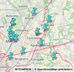 Mappa Via Cadore, 20049 Concorezzo MB, Italia (4.71688)