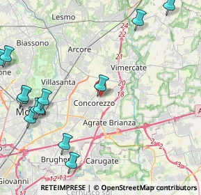 Mappa Via Cadore, 20049 Concorezzo MB, Italia (5.82308)