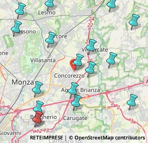 Mappa Via Cadore, 20049 Concorezzo MB, Italia (5.15294)