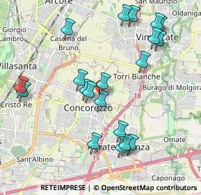 Mappa Via Cadore, 20049 Concorezzo MB, Italia (2.1205)