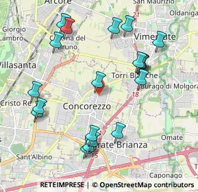 Mappa Via Cadore, 20049 Concorezzo MB, Italia (2.156)