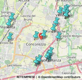 Mappa Via Cadore, 20049 Concorezzo MB, Italia (2.272)