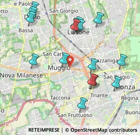 Mappa Via Carlo Cattaneo, 20835 Muggiò MB, Italia (2.21688)