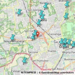 Mappa Via Carlo Cattaneo, 20835 Muggiò MB, Italia (2.80125)