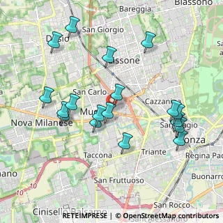 Mappa Via Carlo Cattaneo, 20835 Muggiò MB, Italia (2.01333)