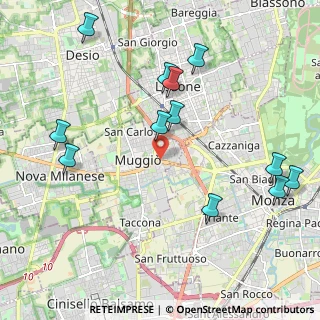 Mappa Via Carlo Cattaneo, 20835 Muggiò MB, Italia (2.3525)
