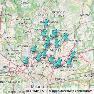 Mappa Via Carlo Cattaneo, 20835 Muggiò MB, Italia (6.05889)