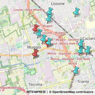 Mappa Via Carlo Cattaneo, 20835 Muggiò MB, Italia (1.08462)
