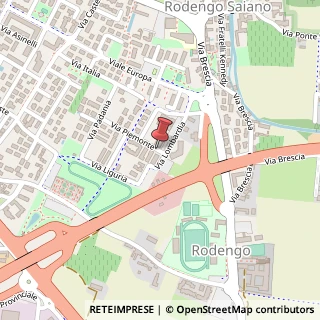 Mappa Via Piemonte, 4, 25050 Rodengo-Saiano, Brescia (Lombardia)