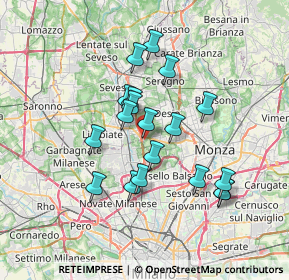 Mappa Via Torino, 20039 Varedo MB, Italia (5.97474)