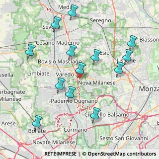 Mappa Via Torino, 20039 Varedo MB, Italia (4.31077)