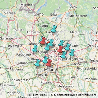 Mappa Via Torino, 20039 Varedo MB, Italia (9.76571)