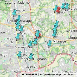 Mappa Via Torino, 20039 Varedo MB, Italia (2.3765)