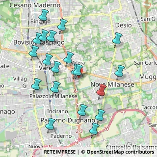 Mappa Via Torino, 20039 Varedo MB, Italia (2.197)