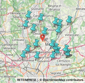 Mappa Via Michelangelo Buonarroti, 20053 Muggiò MB, Italia (7.231)