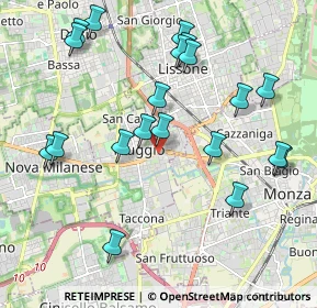 Mappa Via Michelangelo Buonarroti, 20053 Muggiò MB, Italia (2.172)