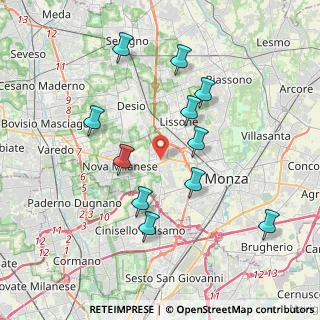 Mappa Via Santa Elisabetta, 20835 Muggiò MB, Italia (3.76545)