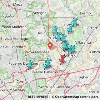 Mappa Via Santa Elisabetta, 20835 Muggiò MB, Italia (3.30154)
