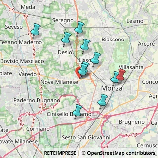 Mappa Via Santa Elisabetta, 20835 Muggiò MB, Italia (3.32364)