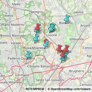 Mappa Via Santa Elisabetta, 20835 Muggiò MB, Italia (3.215)