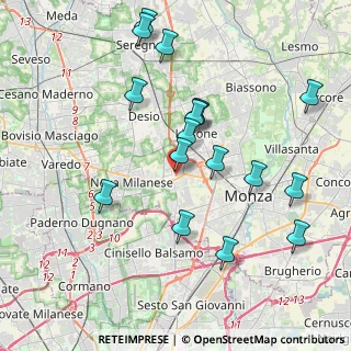 Mappa Via Santa Elisabetta, 20835 Muggiò MB, Italia (4.00294)
