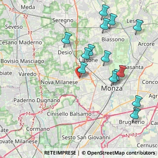 Mappa Via Santa Elisabetta, 20835 Muggiò MB, Italia (4.52214)