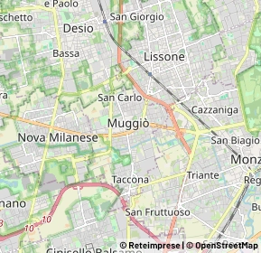Mappa 20835 Lissone MB, Italia (1.439)