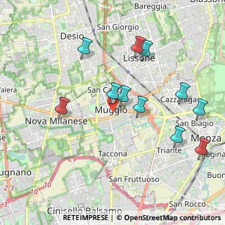 Mappa Via Santa Elisabetta, 20835 Muggiò MB, Italia (2.05091)