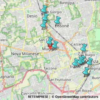 Mappa Via Santa Elisabetta, 20835 Muggiò MB, Italia (2.49929)
