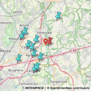 Mappa Viale dell'industria, 20875 Burago di Molgora MB, Italia (3.95)