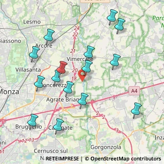 Mappa Viale dell'industria, 20875 Burago di Molgora MB, Italia (4.35867)